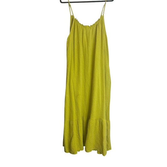 Tribal NWT Limoncello Strappy Maxi Dress Gauze Tiered Pockets Muslin Sz XXL - Picture 4 of 6